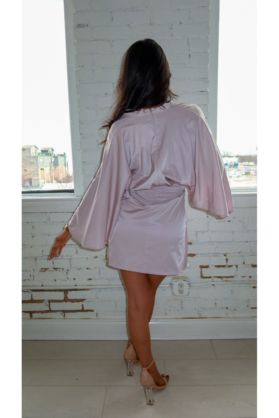 Sophia Satin Tie Mini Dress - Keepsake