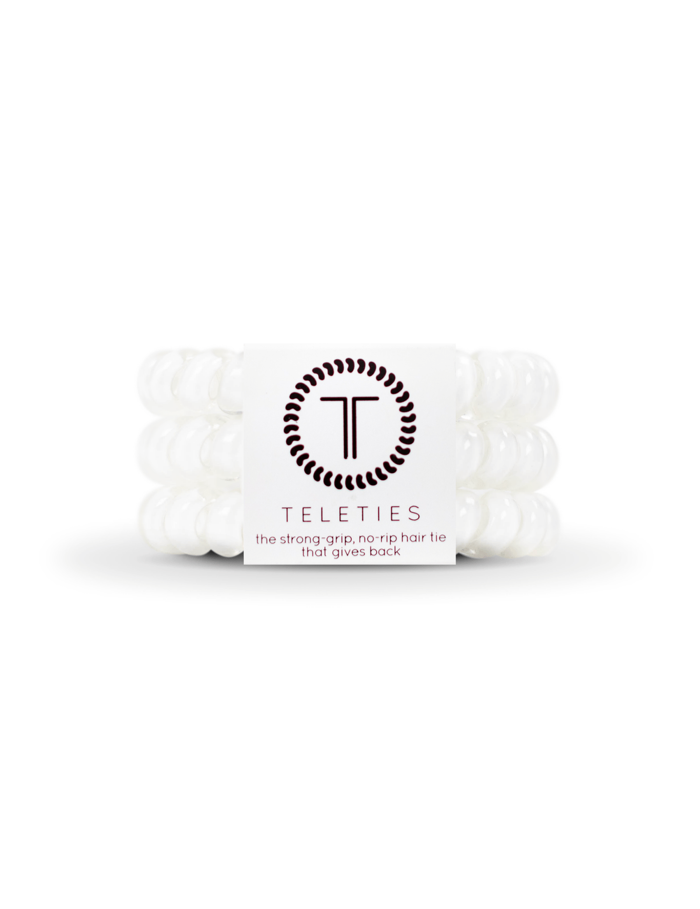 Spiral Hair Coils | Large | Coconut White Hair Ties: Large - Keepsake