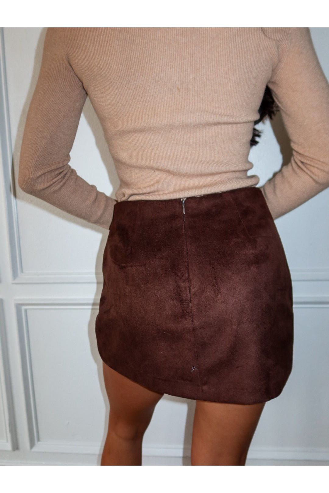Split Decision Suede Skort - Keepsake