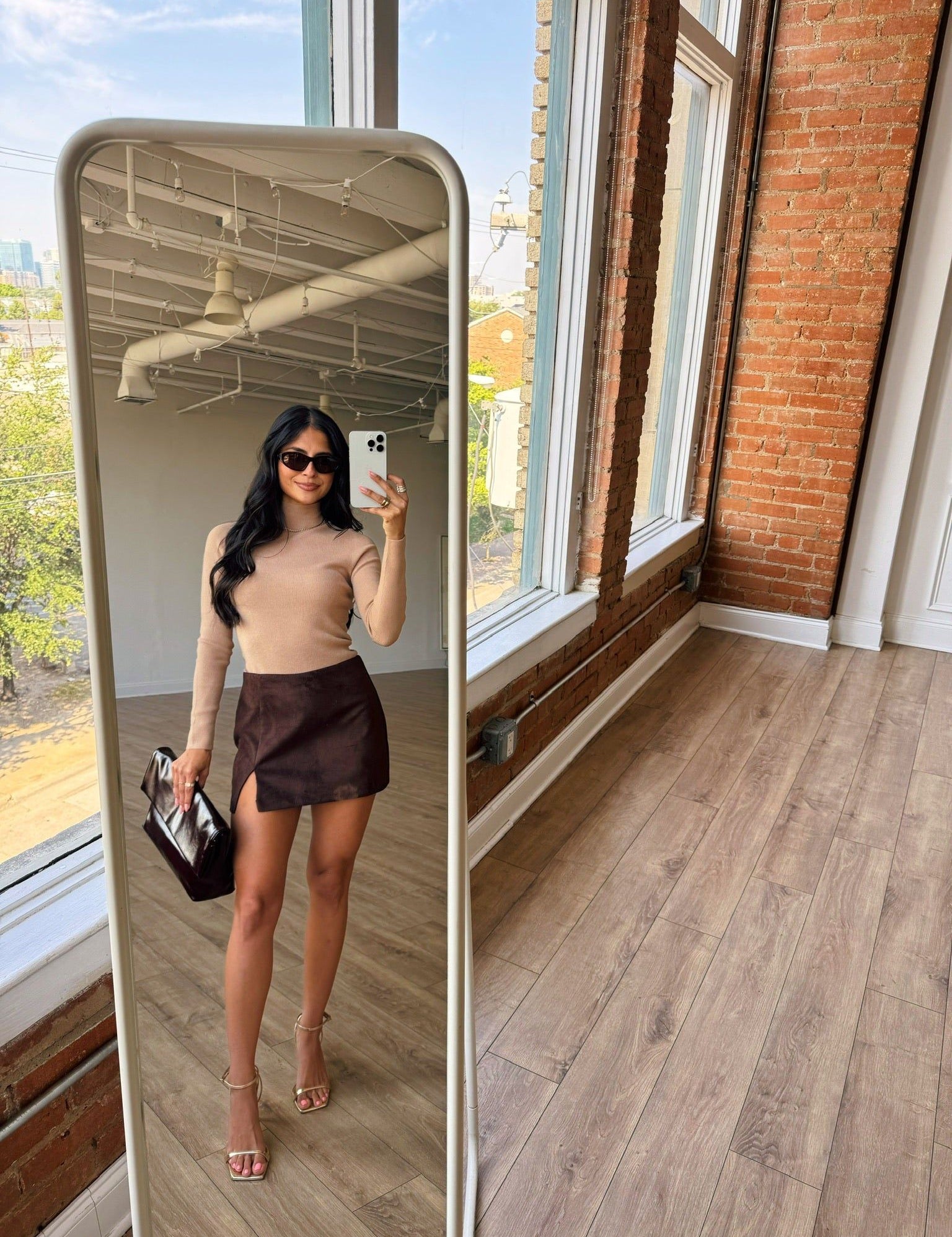 Split Decision Suede Skort - Keepsake