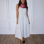 Spot On Strapless Midi Dress - Keepsake