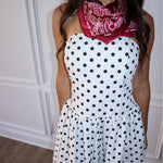 Spot On Strapless Midi Dress - Keepsake