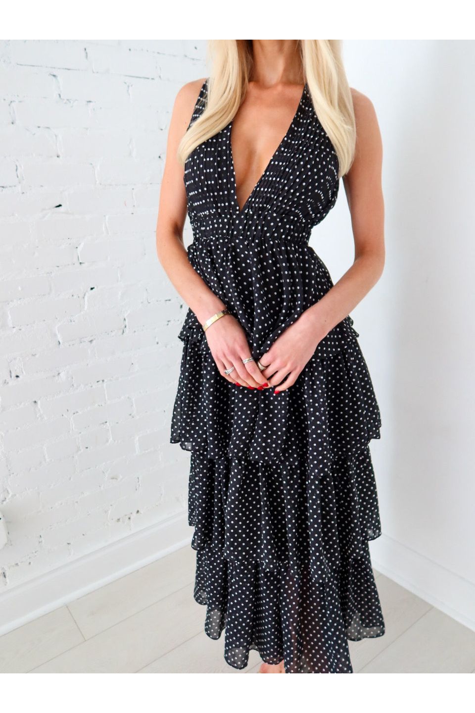 Spot On Tiered Maxi Dress - Keepsake