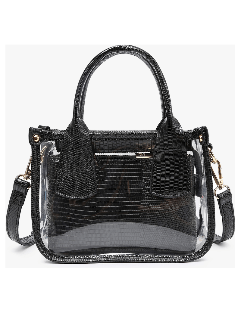 Stacey Clear Satchel - Black - Keepsake