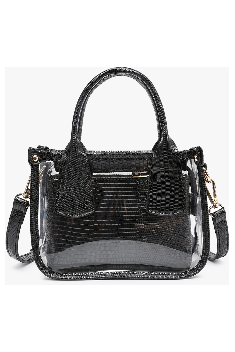 Stacey Clear Satchel - Black - Keepsake