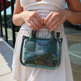 Stacey Clear Satchel - Green - Keepsake