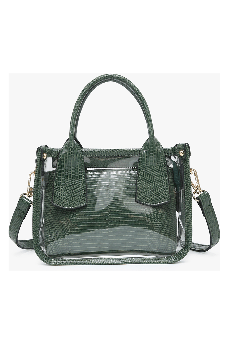 Stacey Clear Satchel - Green - Keepsake