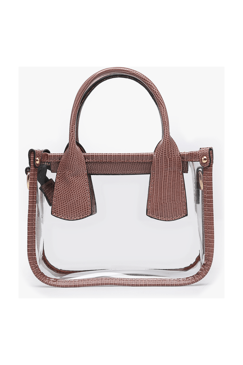 Stacey Clear Satchel - Taupe - Keepsake