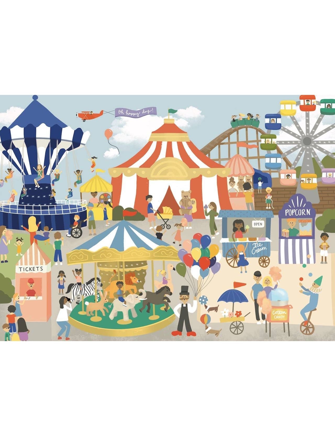 Step Right Up! 500 Piece Circus Puzzle - Keepsake
