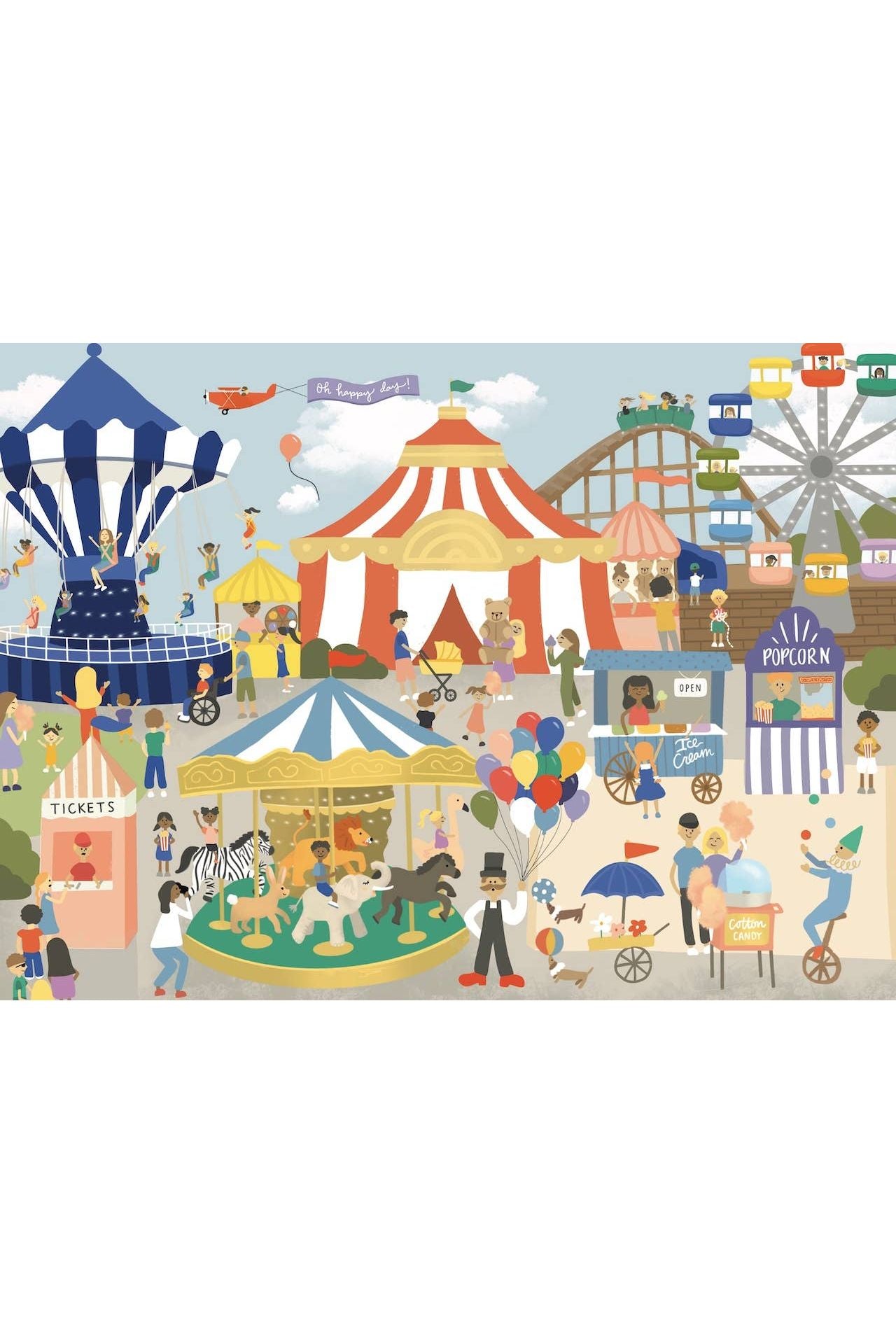 Step Right Up! 500 Piece Circus Puzzle - Keepsake