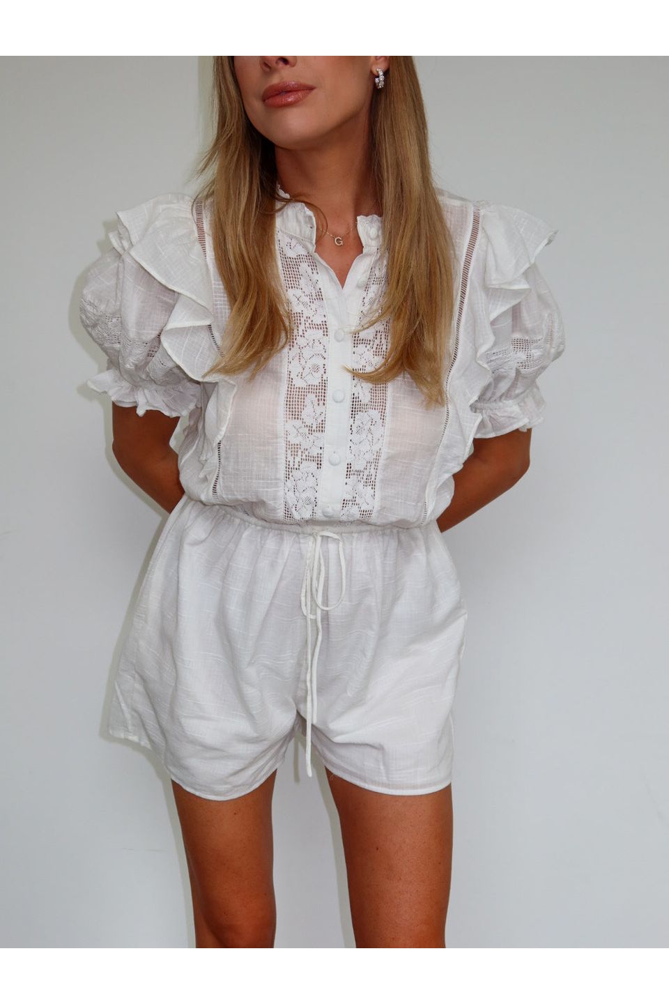 Sugarfield Lace Romper - Keepsake