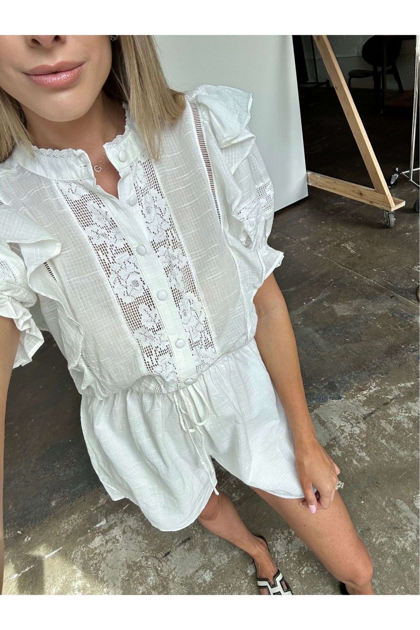 Sugarfield Lace Romper - Keepsake