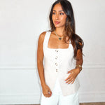 Teagan Linen Vest - Keepsake