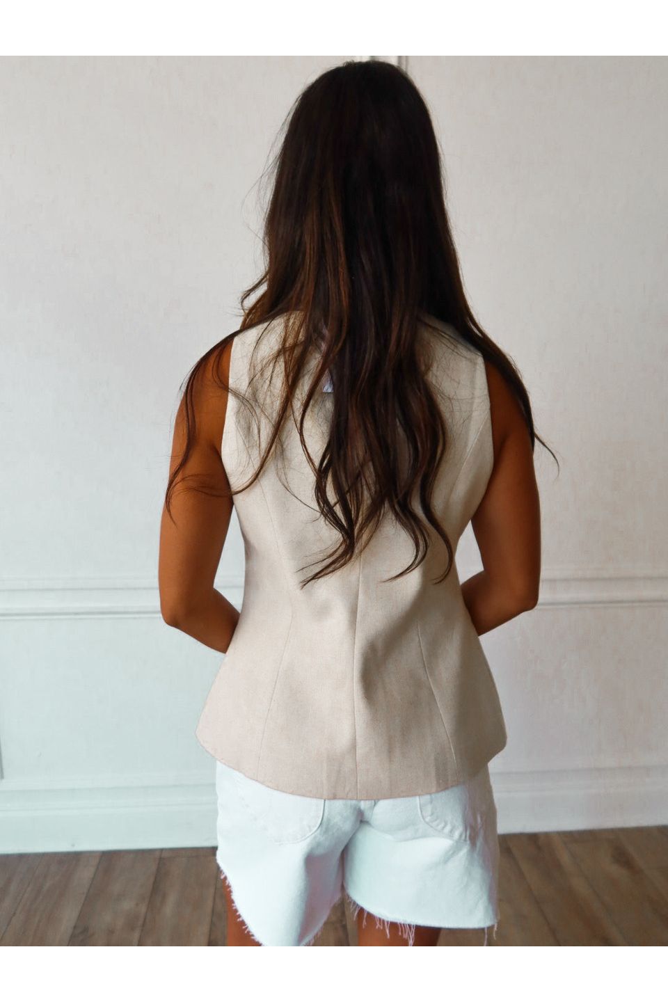 Teagan Linen Vest - Keepsake