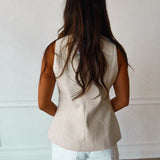 Teagan Linen Vest - Keepsake