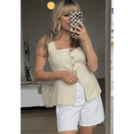 Teagan Linen Vest - Keepsake
