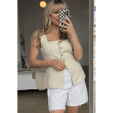 Teagan Linen Vest - Keepsake