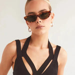 The Caroline Sunglasses - Hazel Tort - Green - Keepsake
