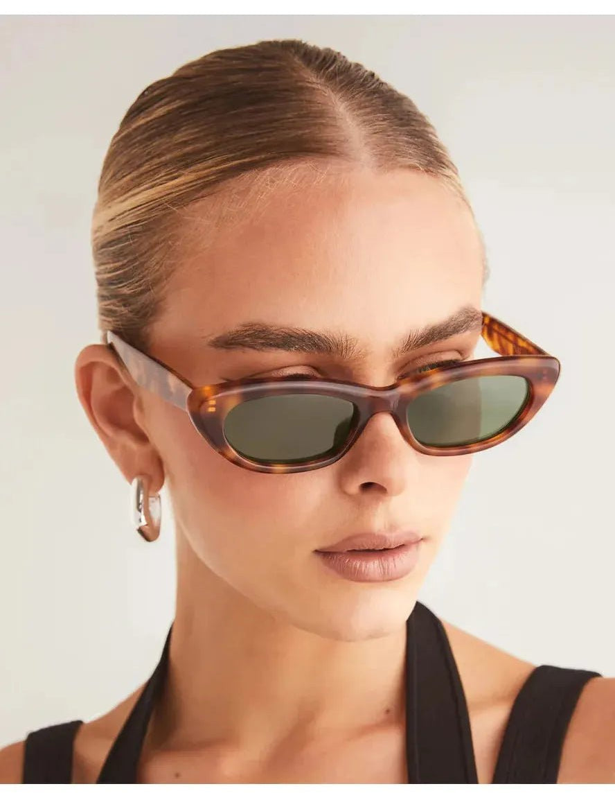 The Caroline Sunglasses - Hazel Tort - Green - Keepsake