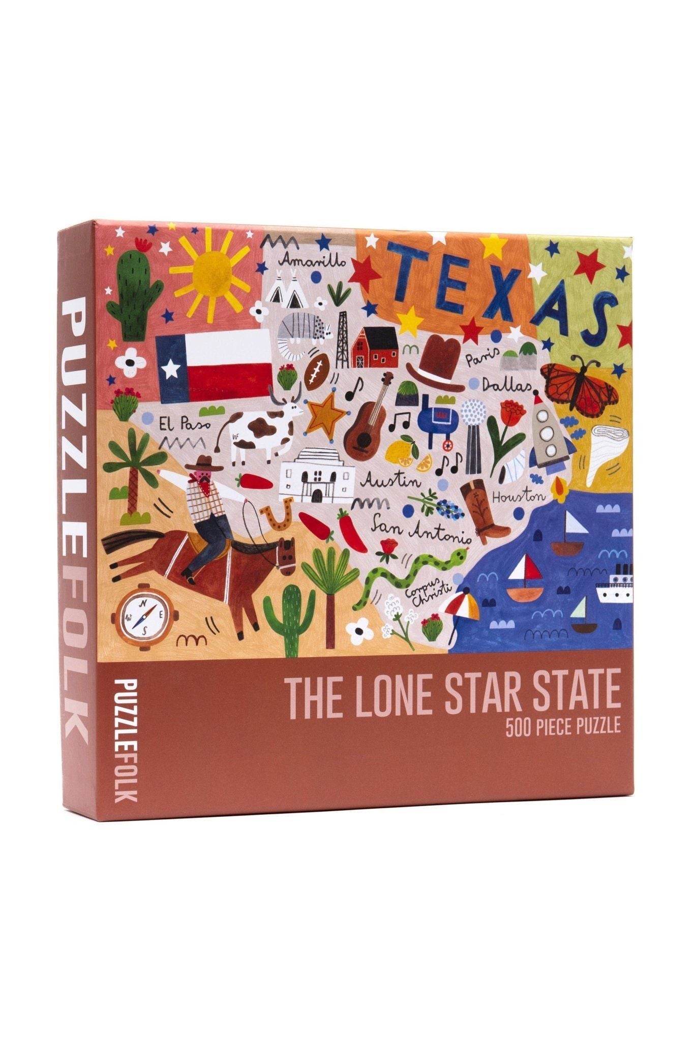 The Lone Star State 500 Piece Texas Puzzle - Keepsake