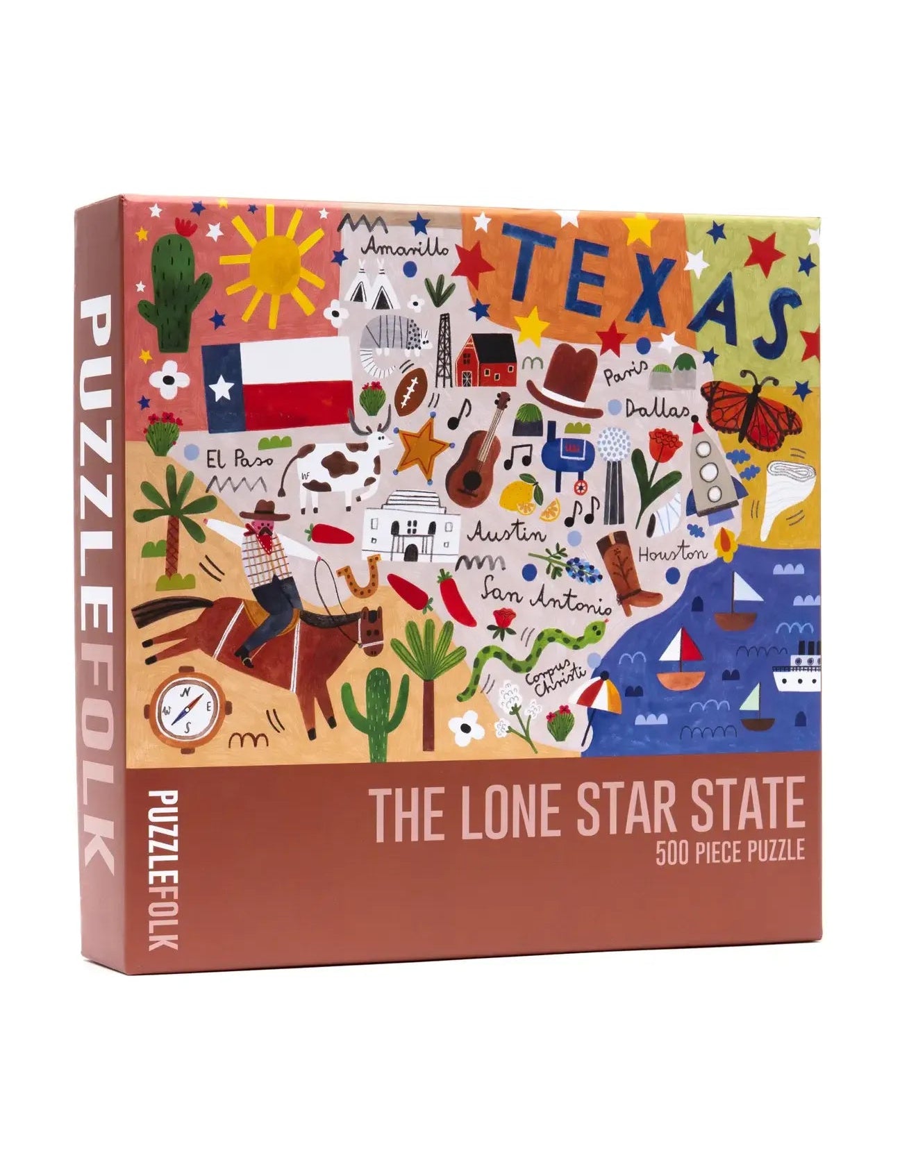The Lone Star State 500 Piece Texas Puzzle - Keepsake
