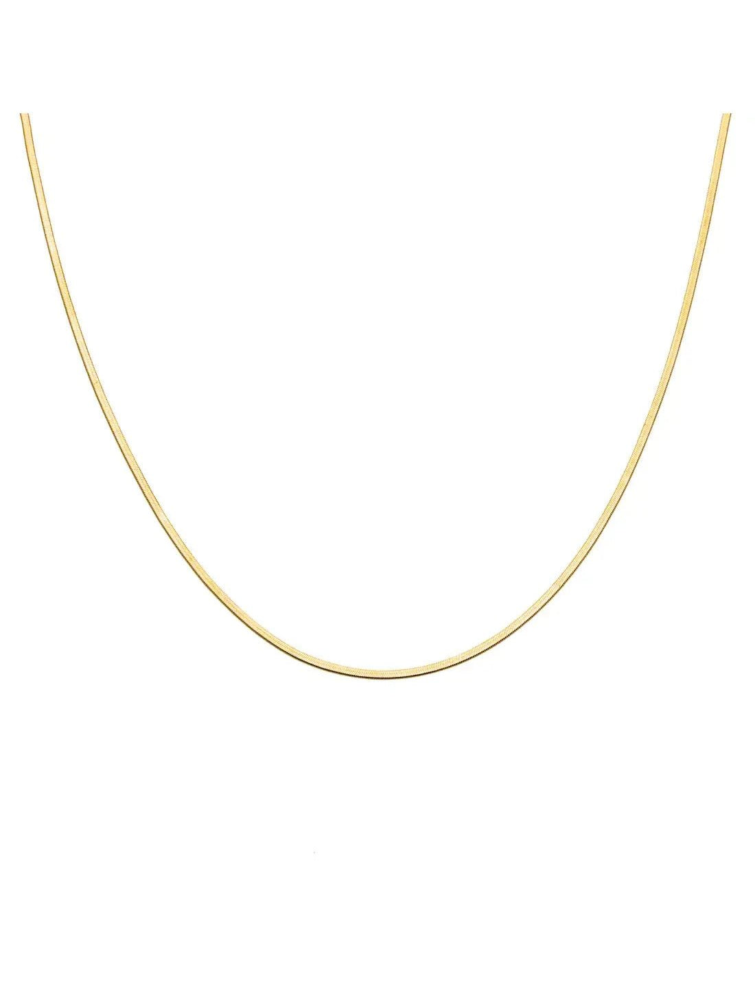 Waterproof Gold Micro Herringbone Necklace - Keepsake