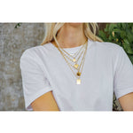 Waterproof Gold Paperclip Heart Necklace (Get it engraved!) - Keepsake