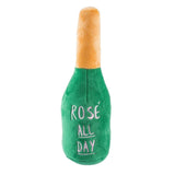 Woof Clicquot Rose' Champagne Bottle Squeaker Dog Toy: Small - Keepsake