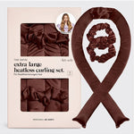 XL Satin Heatless Curling Set - Chocolate - Keepsake