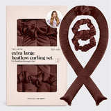 XL Satin Heatless Curling Set - Chocolate - Keepsake