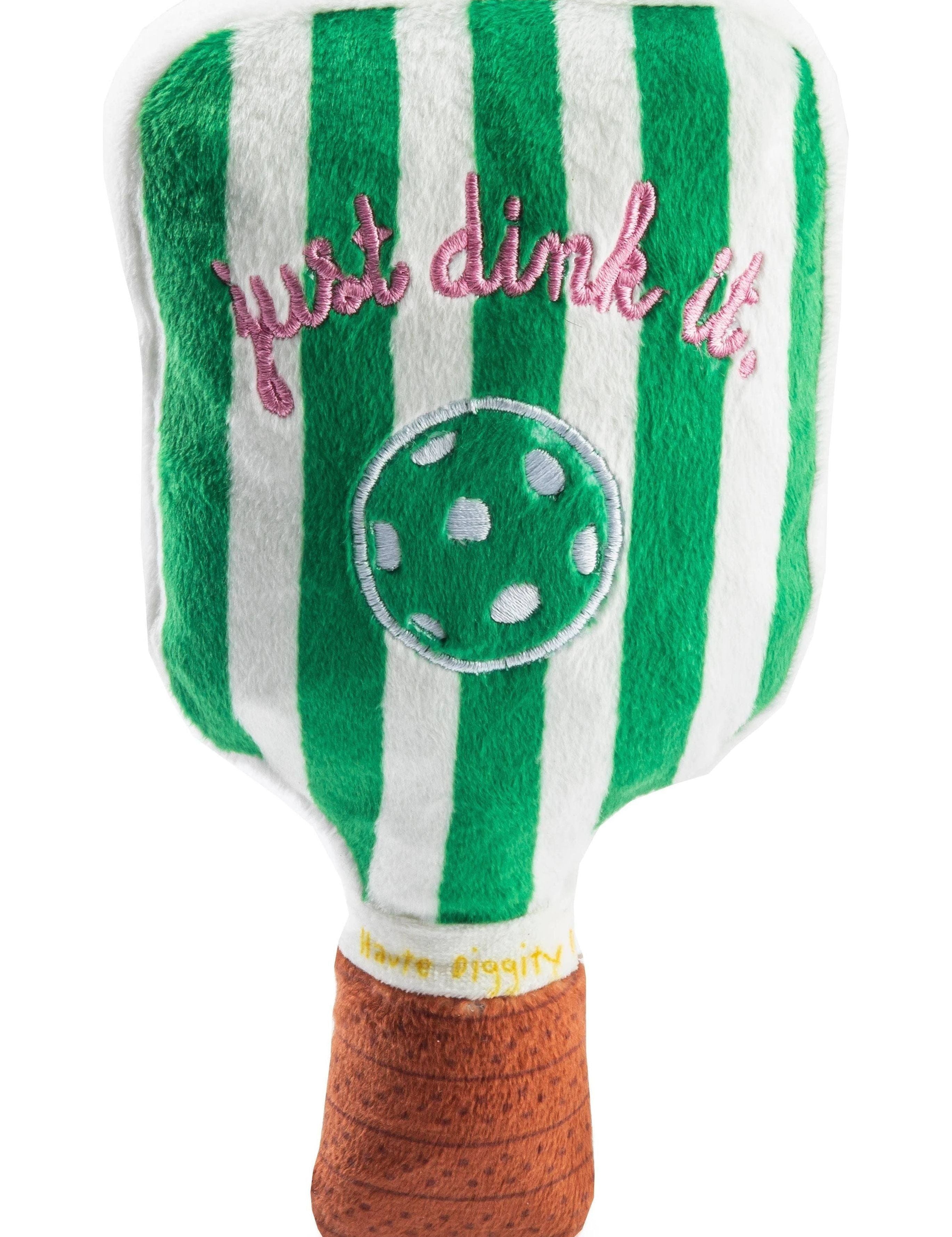 Green Stripe Pickleball Paddle by Haute Diggity Dog - Keepsake