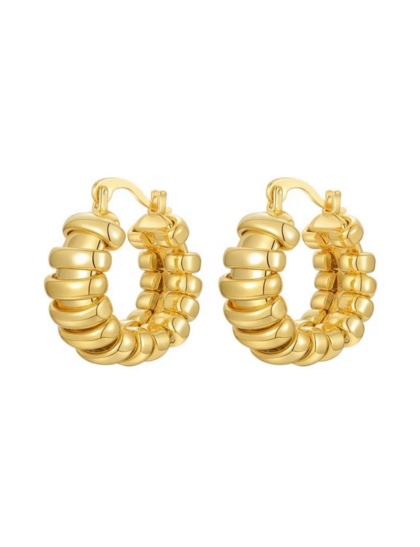 Atlas Gold Hoops - Keepsake