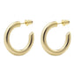 Thick Plain Gold Hoops